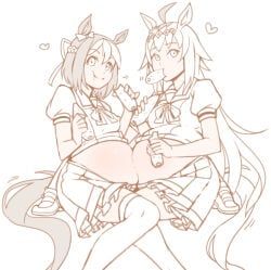 oguri_cap_(umamusume), special_week_(umamusume), umamusume, tomato_kikaku, 2girls