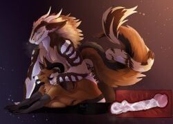 animal_genitalia, animal_penis, anthro, anthro_on_anthro, anthro_penetrated
