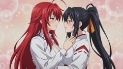 akeno_himejima, rias_gremory, high_school_dxd, 2girls, big_breasts