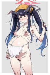 fuuka_(blue_archive), blue_archive, mitsuame_miiro, 1girl, apron