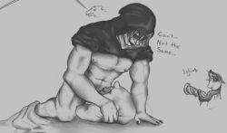 the_knocker, minecraft, minecraft_mod, 1boy, arm_hair