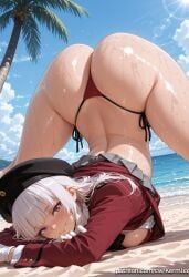 sakayanagi_arisu, classroom_of_the_elite, kermixx, 1girl, ass