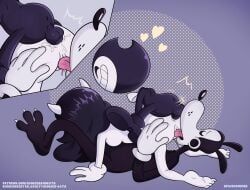 alice_angel, bendy, boris_the_wolf, bendy_and_the_ink_machine, clowndevil