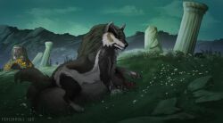 wolf_link, breath_of_the_wild, the_legend_of_zelda, broken_restraints, canine