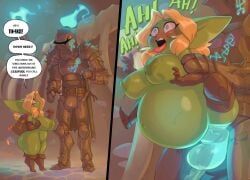 syllia_(huffslove), bigdad, 1boy, 1girls, ambiguous_penetration