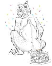 france_(hetalia), hetalia, body_hair, cake, fart