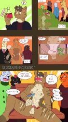 remmus_cobalt, anthro, balls, bodily_fluids, circumcised