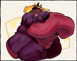 nondelismell, anthro, belly, bikini, breasts