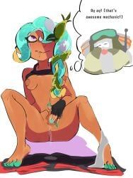 big_man_(splatoon), mechanic_(splatoon_raiders), octoling_girl, splatoon_raiders, the_club
