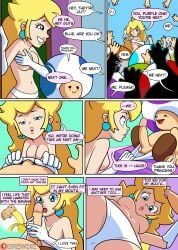 princess_peach, toad_(mario), mario_(series), nintendo, super_mario_bros.