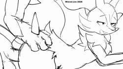 braixen, generation_4_pokemon, generation_6_pokemon, lucario, pokemon_(species)