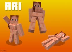 ari_(minecraft), microsoft, minecraft, mojang, 1girls