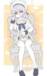 tea_party_militant_(blue_archive), blue_archive, 1girl, beret, black_shoes