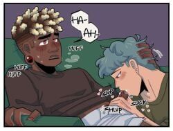 mint_(spicy_mints), spicy_mints, malcolm, biting_lip, biting_own_lip
