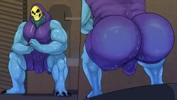 skeletor, masters_of_the_universe, nastybluepal, ass, bara