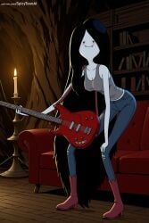 marceline, adventure_time, patreon, spicytoonai, 1girl