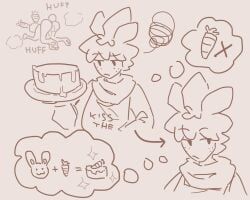 funny_bunny_looey, looey_(dandy's_world), sprout_(dandy's_world), toon_(dandy's_world), blushcrunch_studio