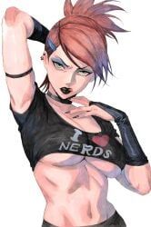 frankie_foster, foster's_home_for_imaginary_friends, hex_mamaniac, 1girls, abs