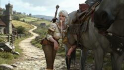 ciri, the_witcher_(series), the_witcher_3:_wild_hunt, after_fellatio, after_oral