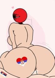 albania_(countryhumans), serbia_(countryhumans), countryhumans, countryhumans_girl, 1boy1girl
