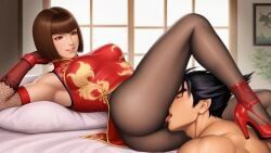 anna_williams, jin_kazama, kazama_jin, tekken, cougar