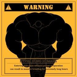 warning_sign_person, feitadenectar, hyper_genitalia, hyper_muscles, hyper_penis