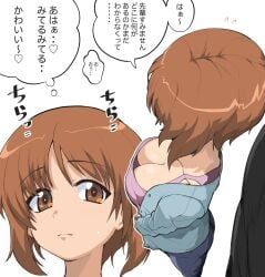 nishizumi_miho, girls_und_panzer, henyaan_(oreizm), 1girl, alternate_costume