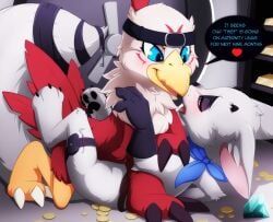 digimon_(species), fan_character, hawkmon, bandai_namco, digimon
