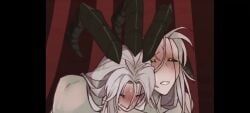 pierrot_(the_freak_circus), the_freak_circus, aggressivedog01_(artist), black_sclera, from_behind