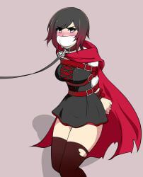 ruby_rose, rwby, jam-orbital, 1girls, bdsm