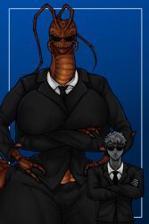 edgar_the_bug, men_in_black, sai0nhik4ri, 1boy, 1girls