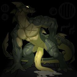 knil_(artist), animal_genitalia, anthro, aquatic, big_penis