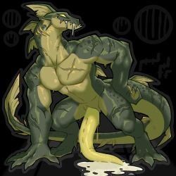 knil_(artist), animal_genitalia, anthro, aquatic, big_penis