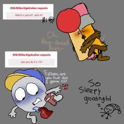 fifteen_(bfb), match_(bfdi), pencil_(bfdi), zero_(bfdi), battle_for_bfdi