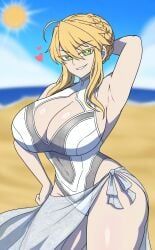 artoria_pendragon, artoria_pendragon_(lancer), artoria_pendragon_(swimsuit_ruler)_(second_ascension)_(fate), fate/grand_order, fate_(series)