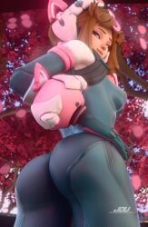 juno_(overwatch), ochako_uraraka_(cosplay), uravity_juno, my_hero_academia, overwatch