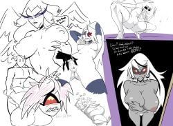 carmilla_carmine, cherri_bomb_(hazbin_hotel), emily_(hazbin_hotel), sera_(hazbin_hotel), vaggie_(hazbin_hotel)