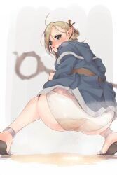 marcille_donato, dungeon_meshi, onsen_mikan, accident, blush