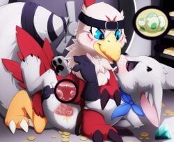 digimon_(species), fan_character, hawkmon, bandai_namco, digimon