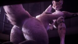 0skillanimation, anthro, anthro_on_anthro, balls, big_butt