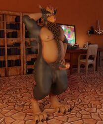 unnamed_character, mythology, animal_genitalia, animal_penis, anthro