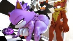antoine_d'coolette, blaze_the_cat, shadow_the_hedgehog, archie_comics, sega