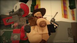 civilian_(die_of_death), killdroid_(die_of_death), revolver_(die_of_death), robloxian, die_of_death_(roblox)