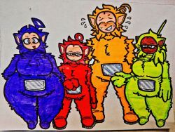dipsy, dipsy_(slendytubbies), laa-laa, laa-laa_(slendytubbies), po_(slendytubbies)