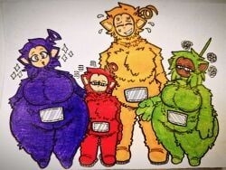 dipsy, dipsy_(slendytubbies), laa-laa, laa-laa_(slendytubbies), po_(slendytubbies)