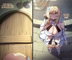 lumine_(genshin_impact), genshin_impact, blackwhiplash, big_ass, bottom_heavy