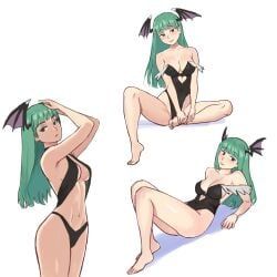 morrigan_aensland, darkstalkers, watcher_hollow, 1girls, above_view