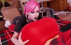 haze_(fortnite), ruby_(fortnite), fortnite, belethop, 2girls