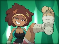 anne_boonchuy, amphibia, amphibia_(series), nasiri_(artist), arm_wraps