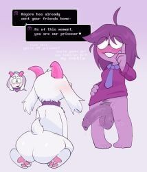 ralsei, ralsei_with_white_fur, seth_(deltarune), deltarune, deltarune_chapter_5